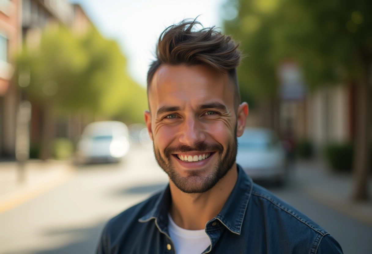 homme cheveux